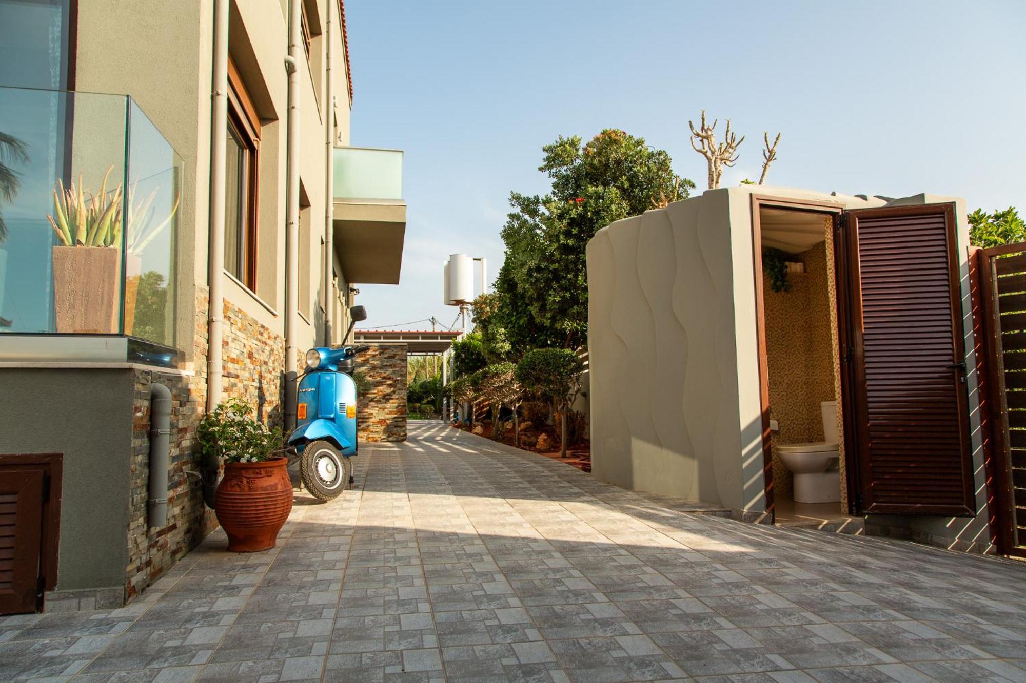A Cozy Eco Villa By The Sea Gouves Exterior photo